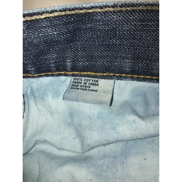 F.U.S.A.I Focus USA Inc Men's Creased Embroidered Jeans - Picture 10 of 10